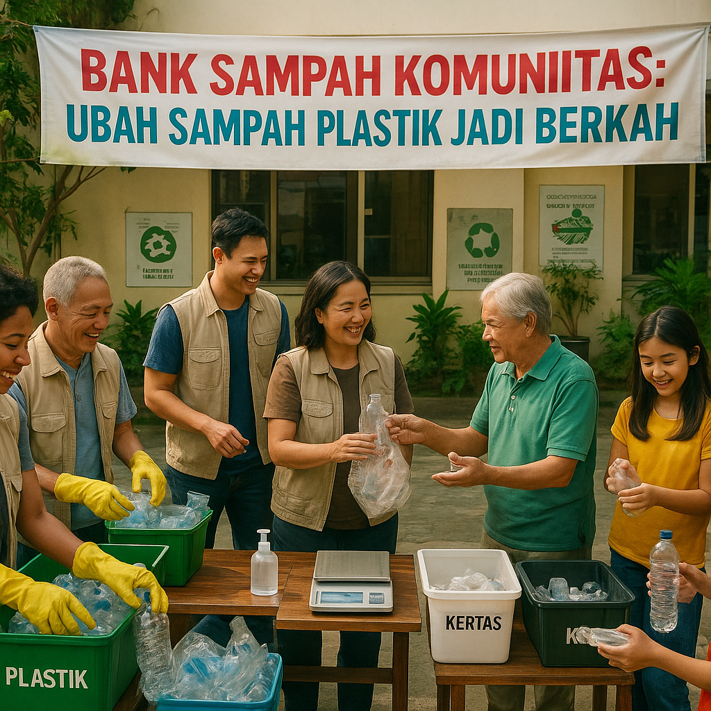Bank Sampah Komunitas: Ubah Sampah Plastik Jadi Berkah