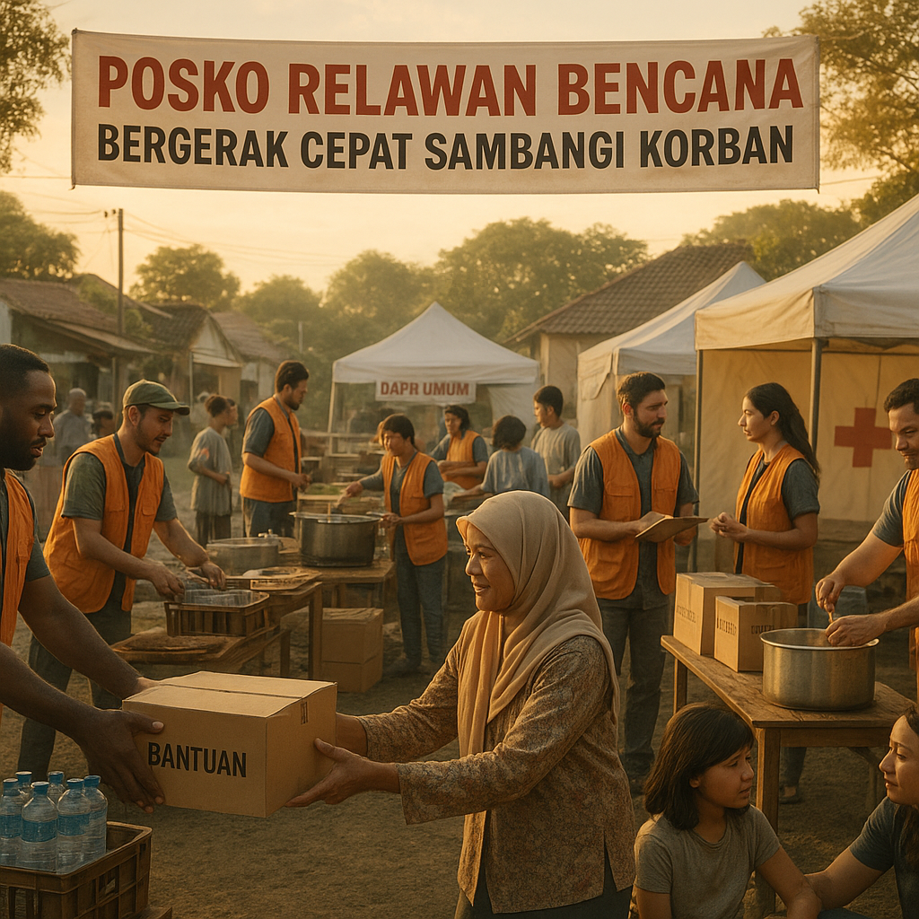 Posko Relawan Bencana: Bergerak Cepat Sambangi Korban