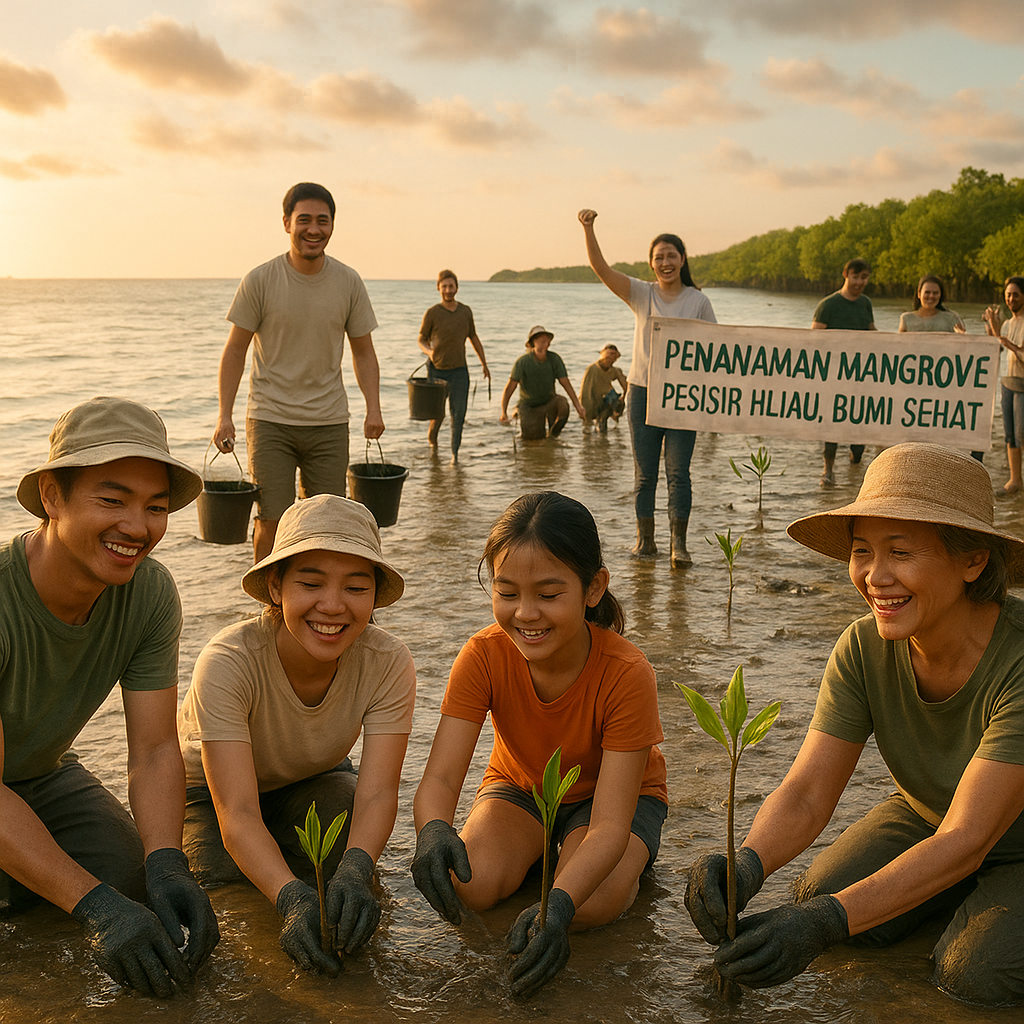 Penanaman Mangrove: Pesisir Hijau, Bumi Sehat