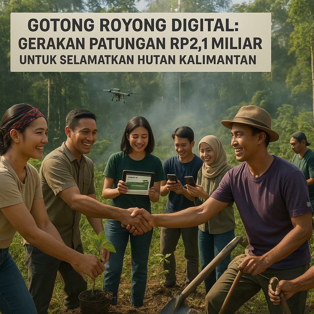Gotong Royong Digital: Gerakan Patungan Rp2,1 Miliar untuk Selamatkan Hutan Kalimantan
