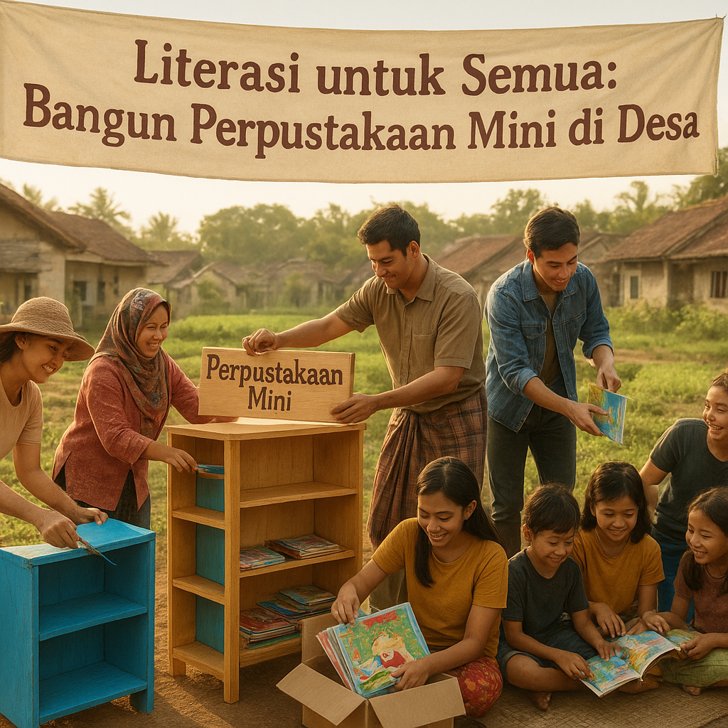 Literasi untuk Semua: Bangun Perpustakaan Mini di Desa