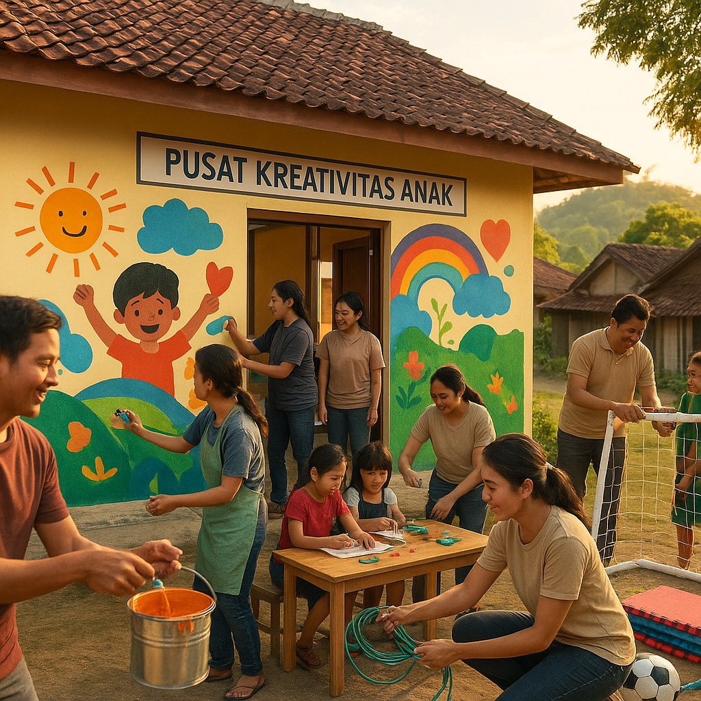 Pusat Kreativitas Anak: Wadah Eksplorasi Seni dan Olahraga di Desa