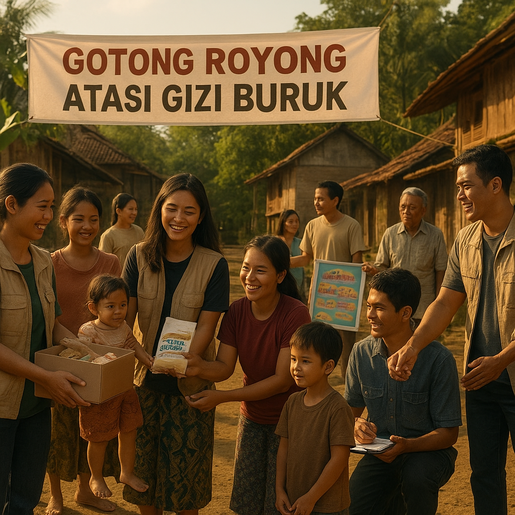 Gotong Royong Atasi Gizi Buruk: Komunitas Bisa Jadi Ujung Tombak di Desa