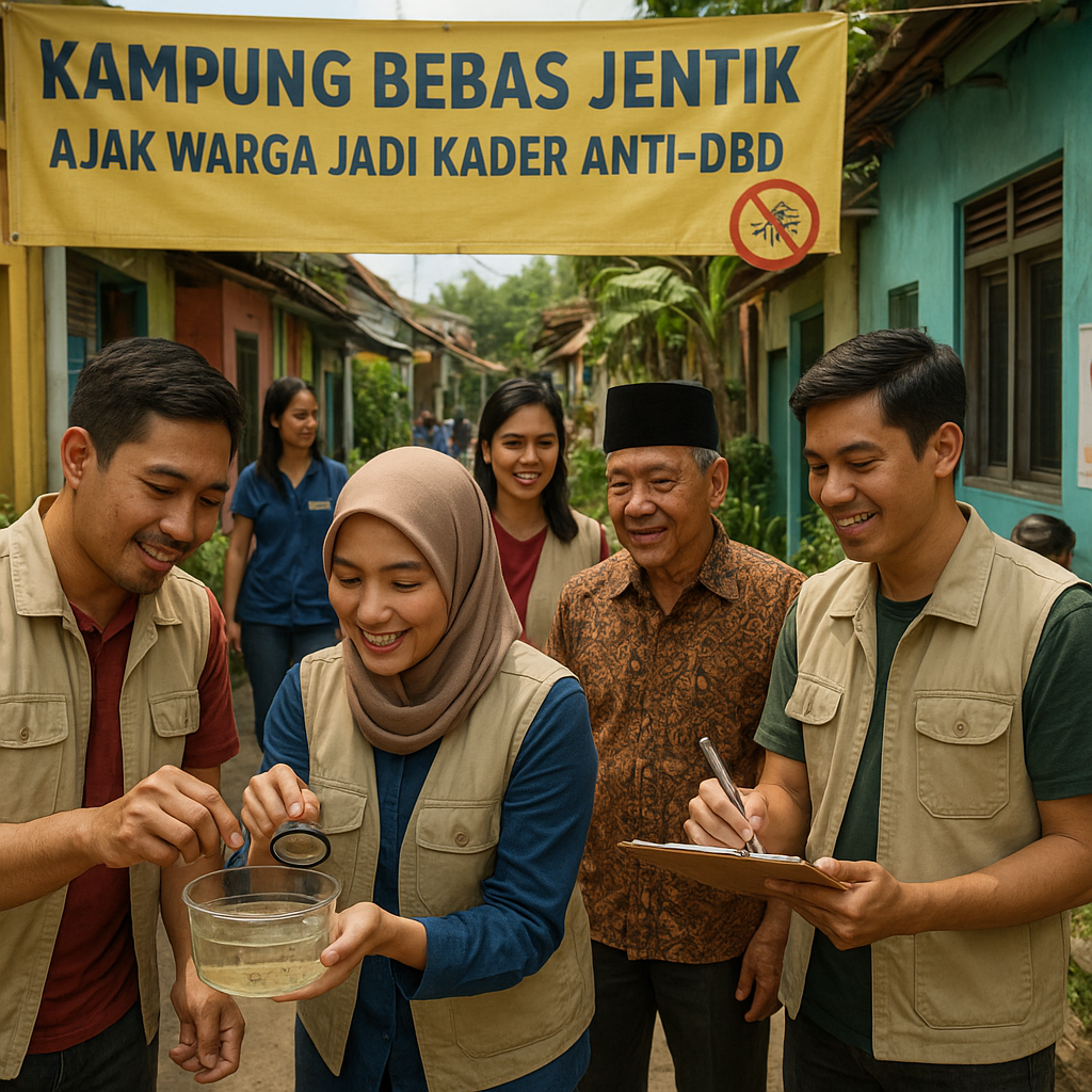 Kampung Bebas Jentik: Ajak Warga Jadi Kader Anti-DBD di Lingkungan Sendiri