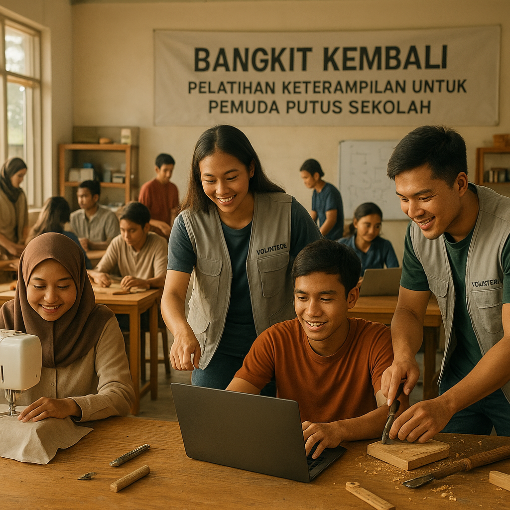 Bangkit Kembali: Pelatihan Keterampilan untuk Pemuda Putus Sekolah