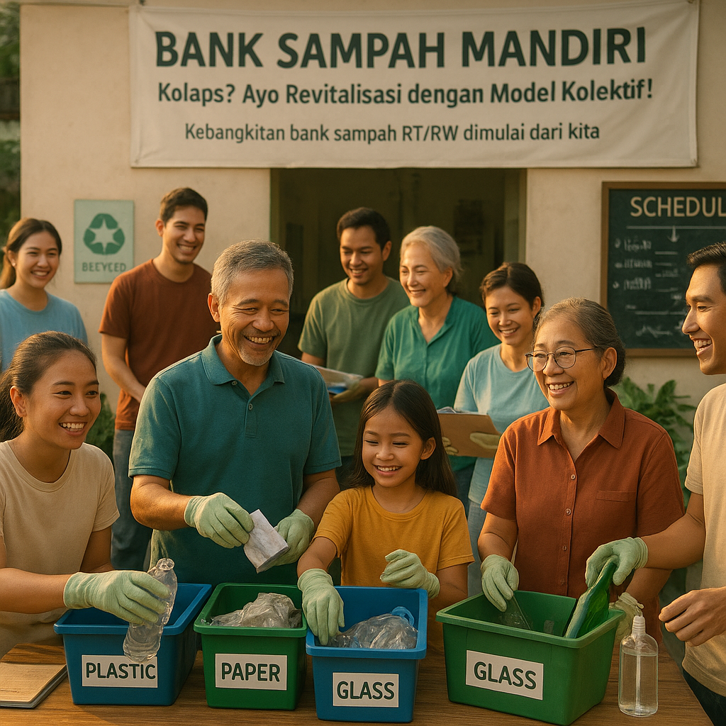 Bank Sampah Mandiri Kolaps? Ayo Revitalisasi dengan Model Kolektif!