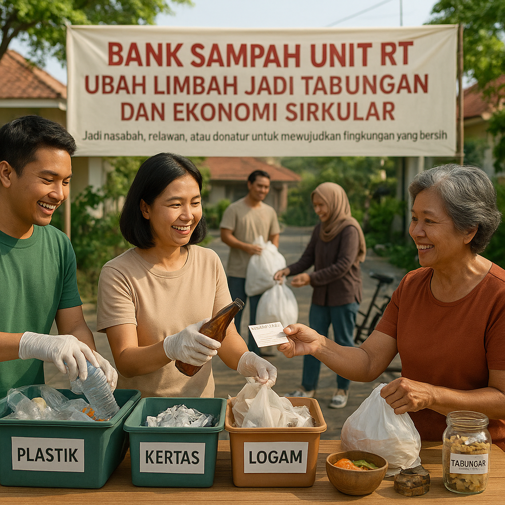 Bank Sampah Unit RT: Ubah Limbah Jadi Tabungan dan Ekonomi Sirkular