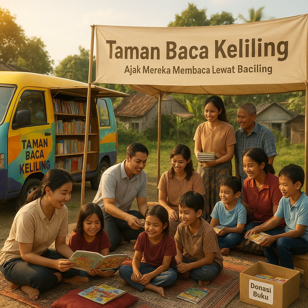 Literasi Anak di Daerah 3T: Ajak Mereka Membaca Lewat Taman Baca Keliling