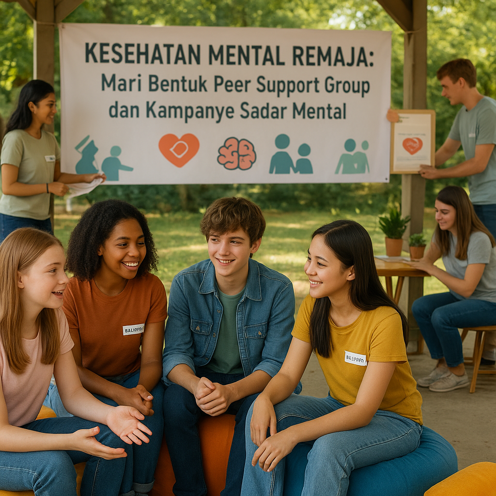 Kesehatan Mental Remaja: Mari Bentuk Peer Support Group dan Kampanye Sadar Mental