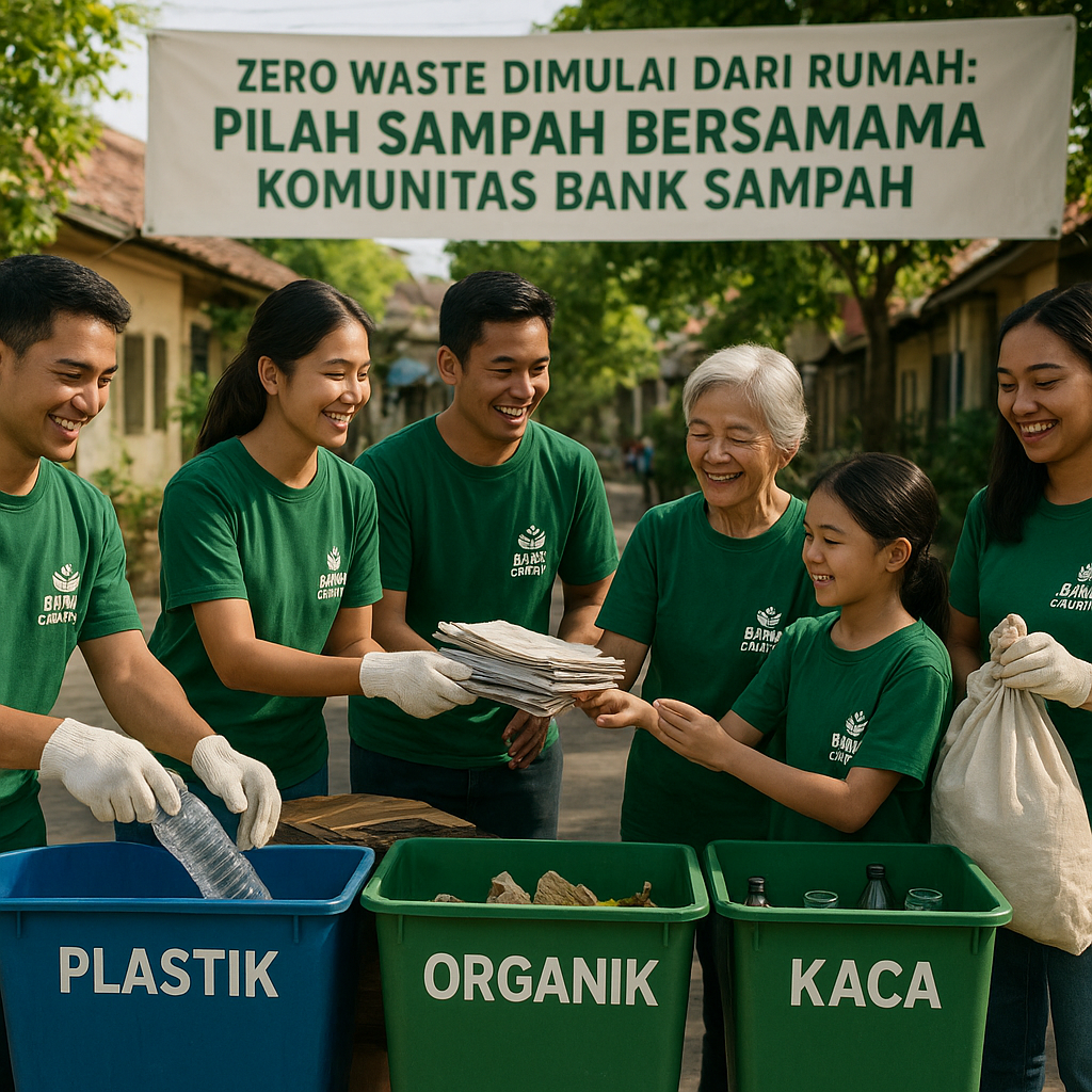 Zero Waste Dimulai dari Rumah: Kampanye Pilah Sampah Bersama Komunitas Bank Sampah