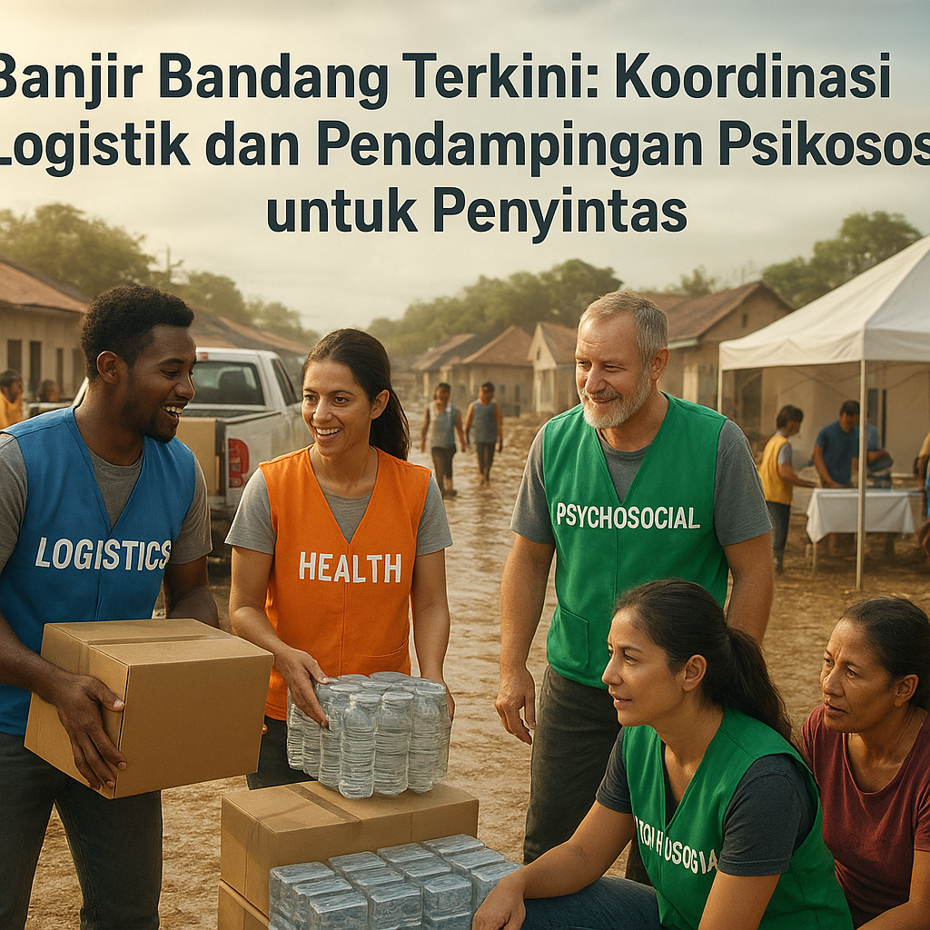 Banjir Bandang Terkini: Koordinasi Logistik dan Pendampingan Psikososial untuk Penyintas