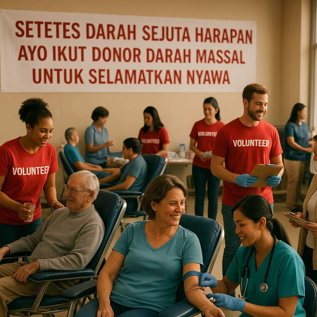 Setetes Darah Sejuta Harapan: Ayo Ikut Donor Darah Massal untuk Selamatkan Nyawa