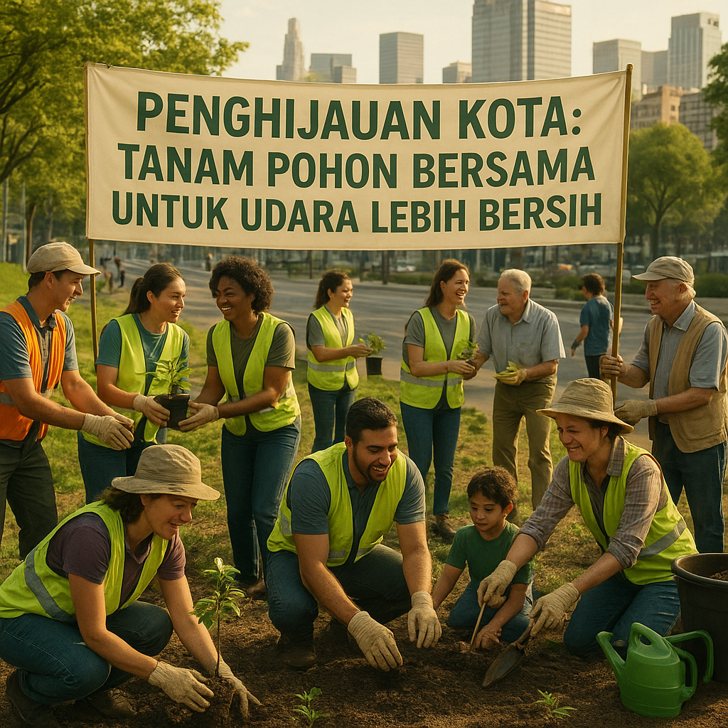 Penghijauan Kota: Tanam Pohon Bersama untuk Udara Lebih Bersih