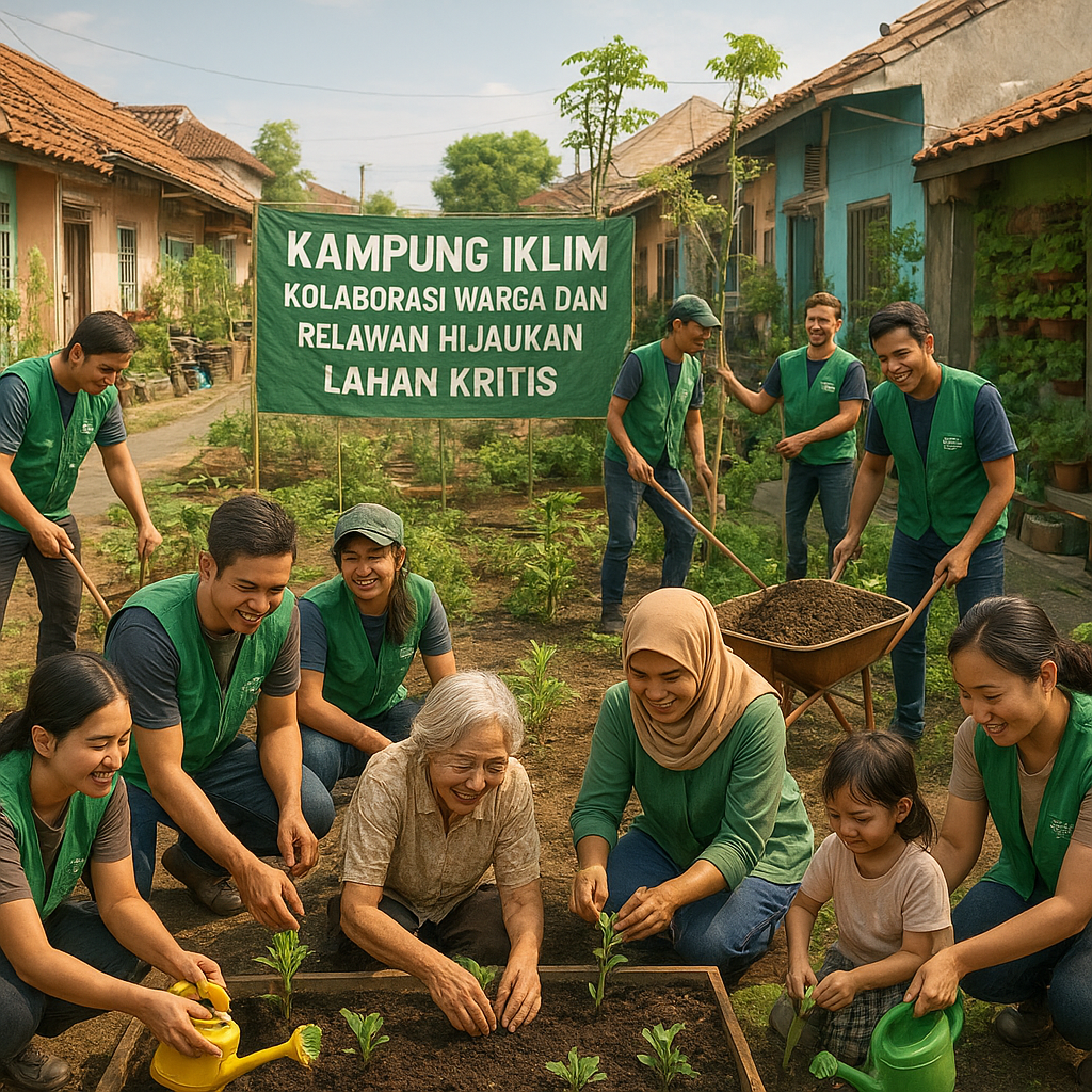 Kampung Iklim: Kolaborasi Warga dan Relawan Hijaukan Lahan Kritis