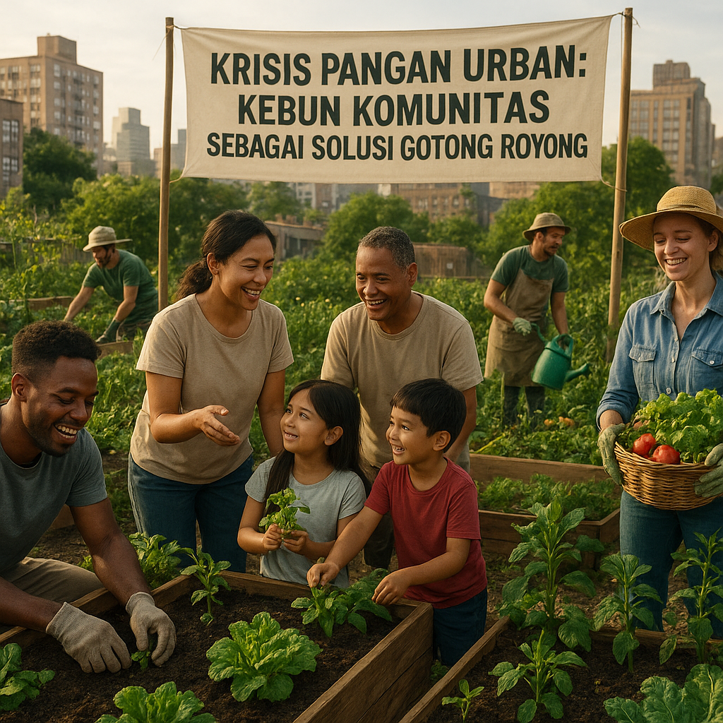 Krisis Pangan Urban: Kebun Komunitas sebagai Solusi Gotong Royong
