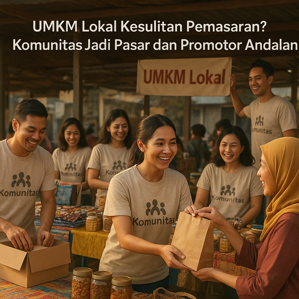 UMKM Lokal Kesulitan Pemasaran? Komunitas Jadi Pasar dan Promotor Andalan