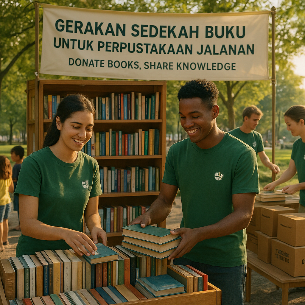Gerakan Sedekah Buku untuk Perpustakaan Jalanan