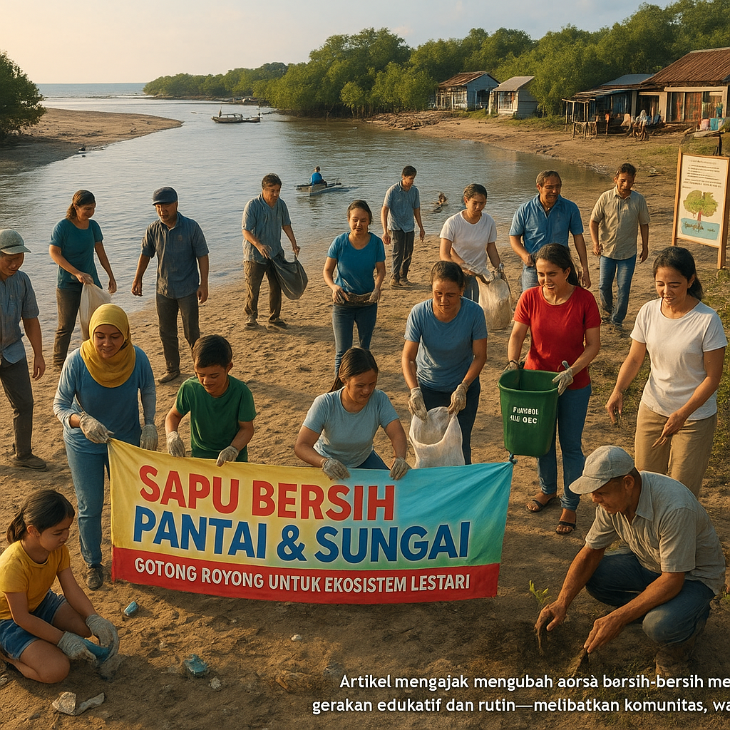 Sapu Bersih Pantai & Sungai: Gotong Royong untuk Ekosistem Lestari