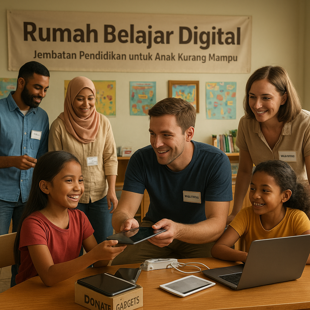 Rumah Belajar Digital: Jembatan Pendidikan untuk Anak Kurang Mampu