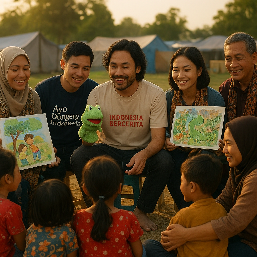Dongeng yang Menyembuhkan: Komunitas Pendongeng Beri Trauma Healing dan Inspirasi