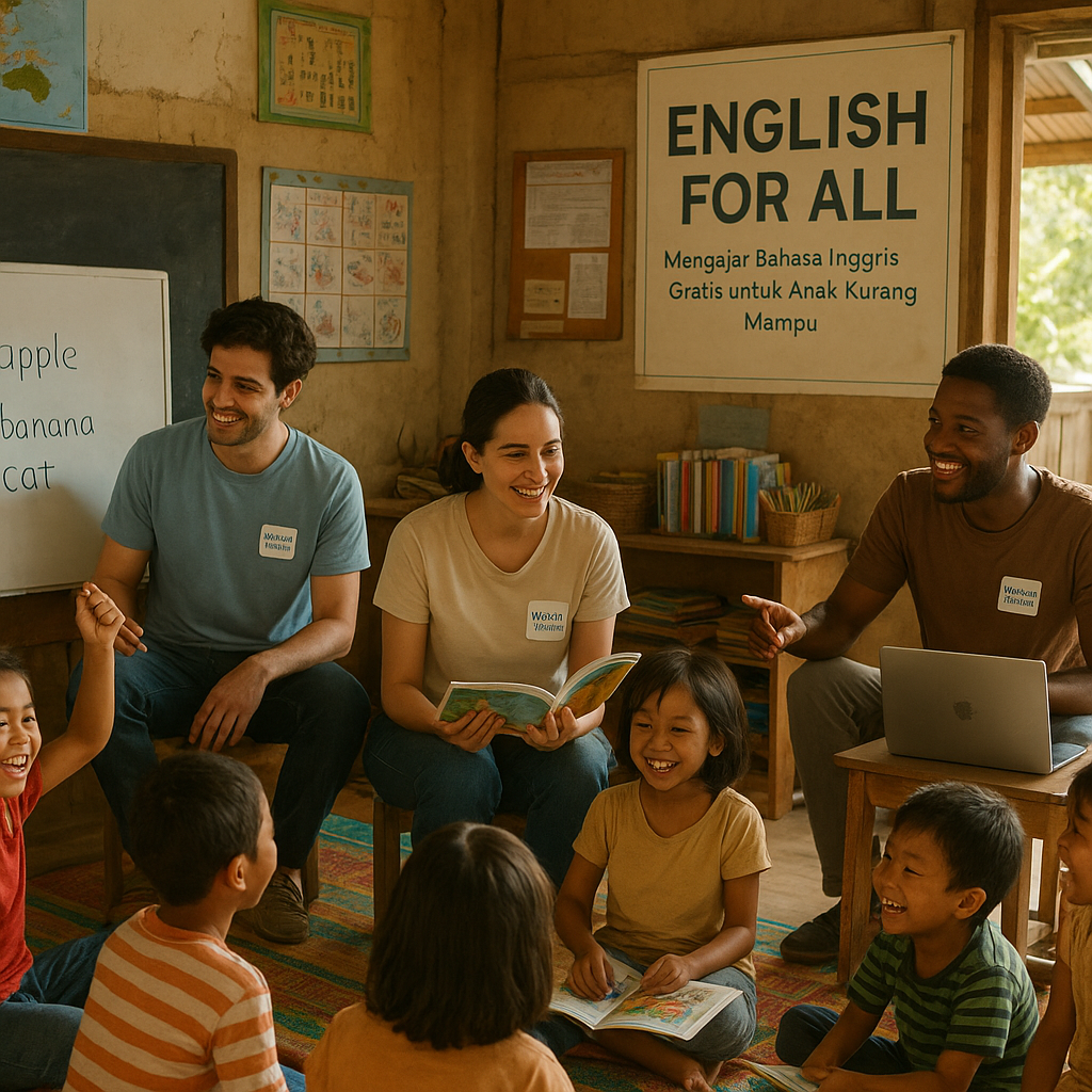 Mengajar Bahasa Inggris Gratis untuk Anak Kurang Mampu: Siapa Saja Bisa Jadi Tutor