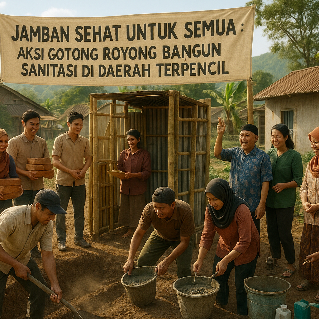Jamban Sehat untuk Semua: Aksi Gotong Royong Bangun Sanitasi di Daerah Terpencil