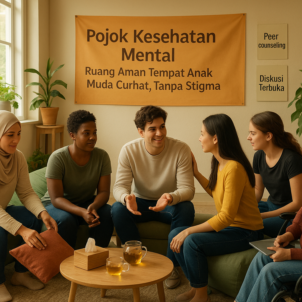 Pojok Kesehatan Mental: Ruang Aman Tempat Anak Muda Curhat, Tanpa Stigma