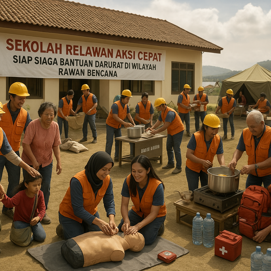 Sekolah Relawan Aksi Cepat: Siap Siaga Bantuan Darurat di Wilayah Rawan Bencana