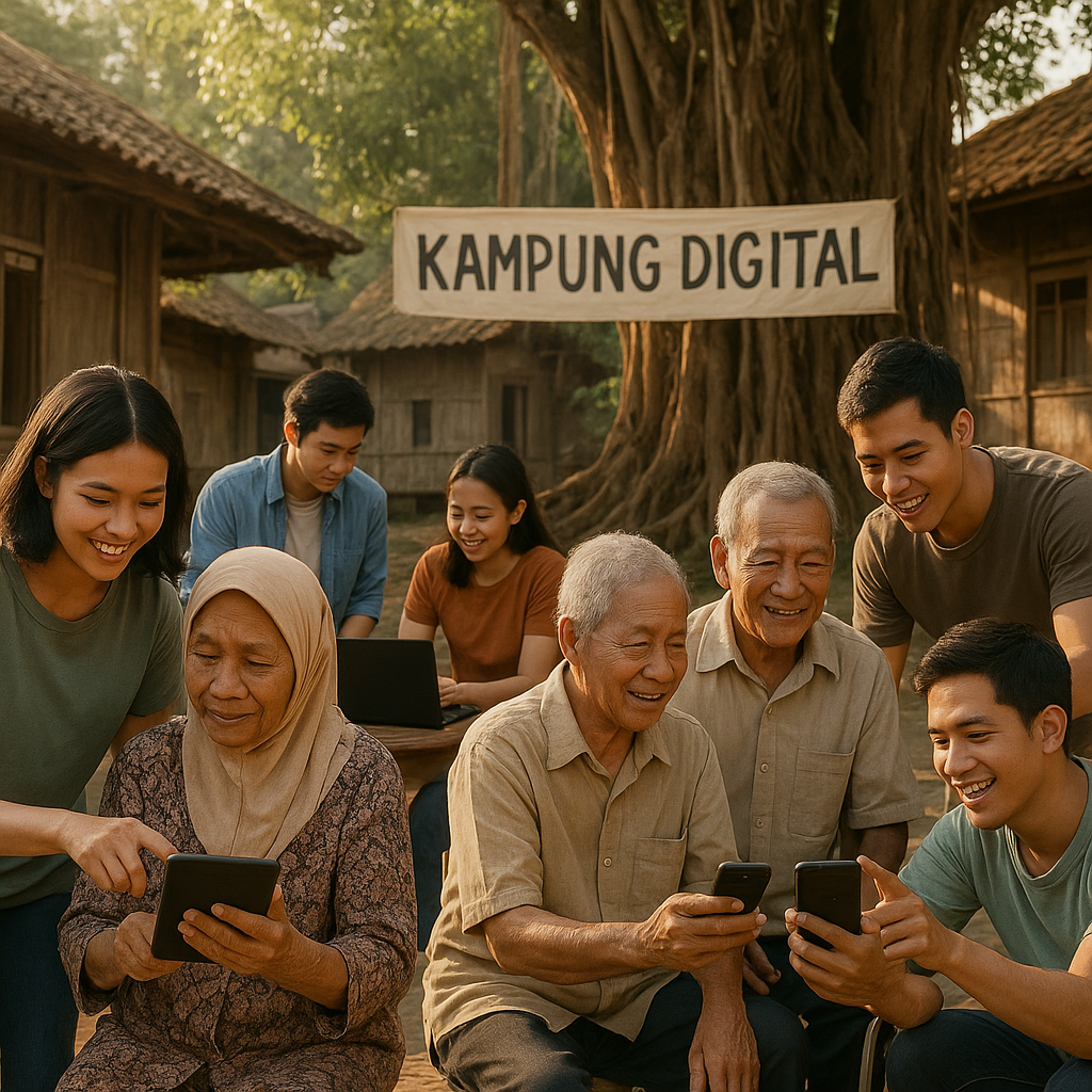 Kampung Digital: Gotong Royong Tingkatkan Literasi Teknologi Warga Desa