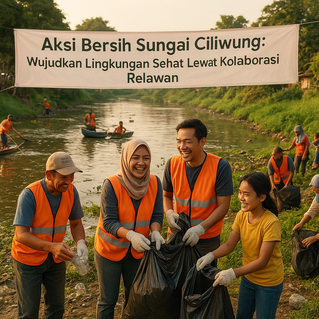 Aksi Bersih Sungai Ciliwung: Wujudkan Lingkungan Sehat Lewat Kolaborasi Relawan