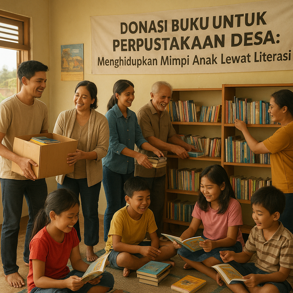Donasi Buku untuk Perpustakaan Desa: Menghidupkan Mimpi Anak Lewat Literasi