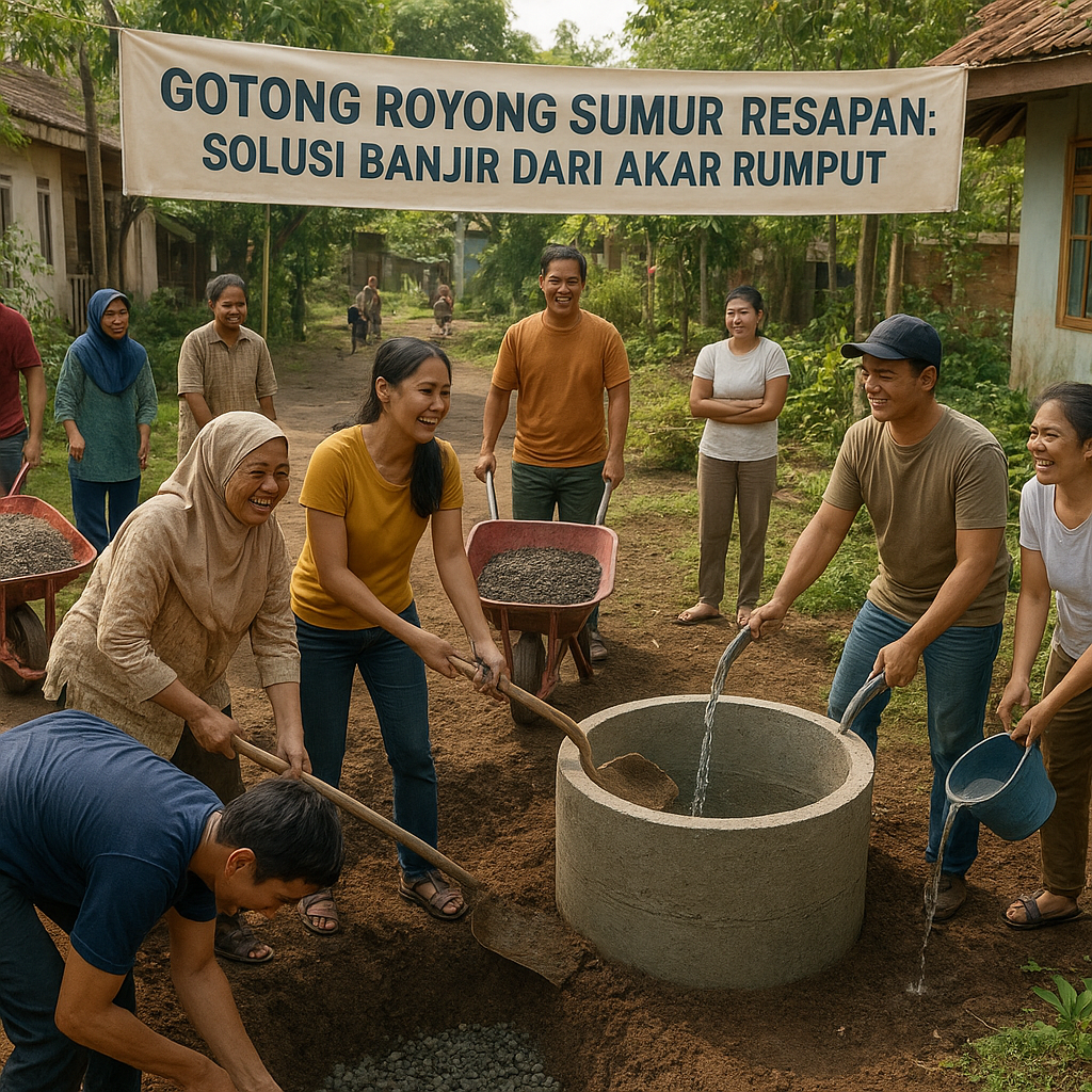 Gotong Royong Sumur Resapan: Solusi Banjir dari Akar Rumput