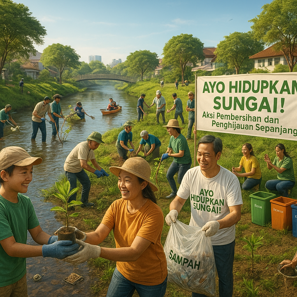 Ayo Hidupkan Sungai! Aksi Pembersihan dan Penghijauan Sepanjang Aliran