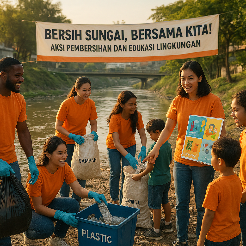Bersih Sungai, Bersama Kita! Aksi Pembersihan dan Edukasi Lingkungan