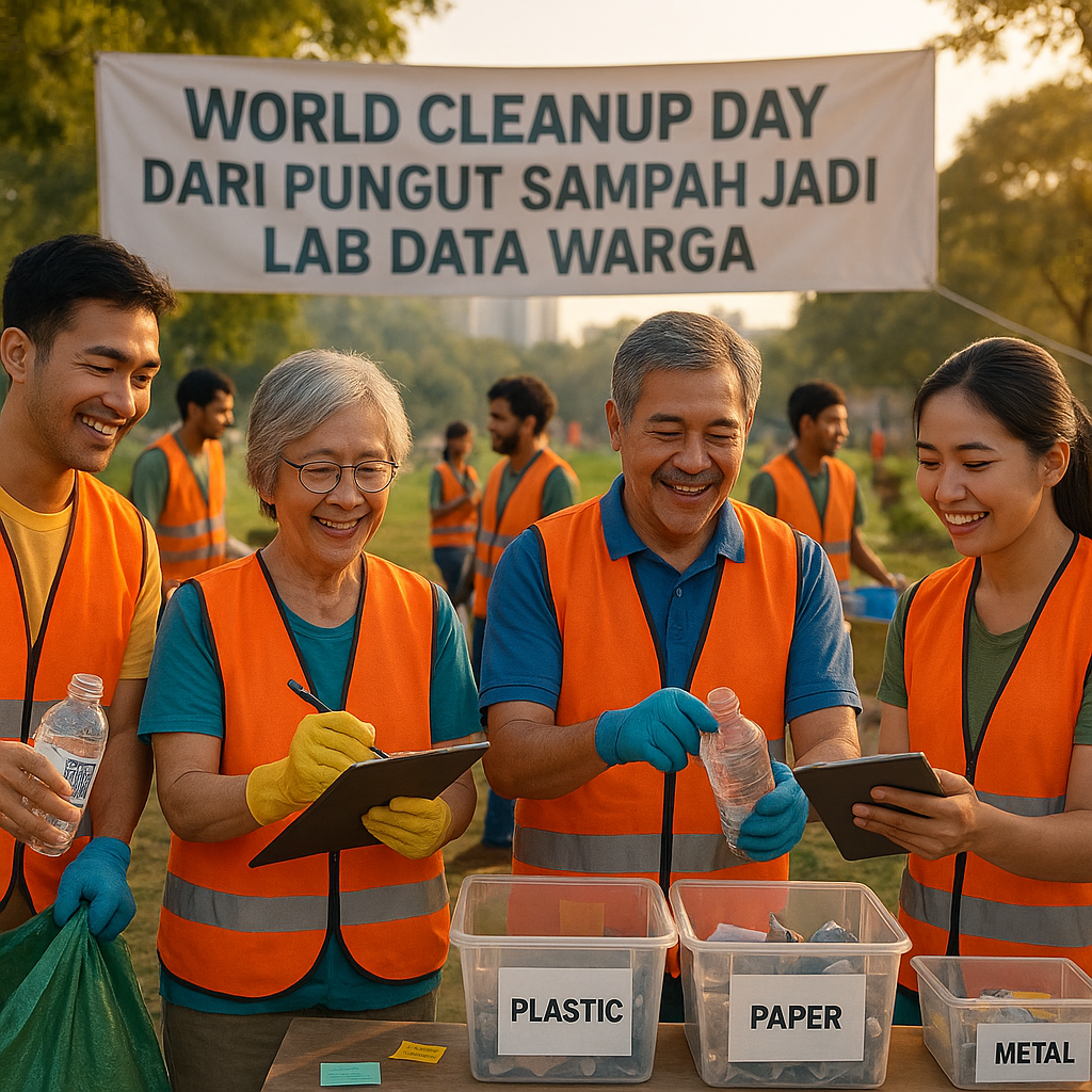 World Cleanup Day: Dari Pungut Sampah Jadi Lab Data Warga