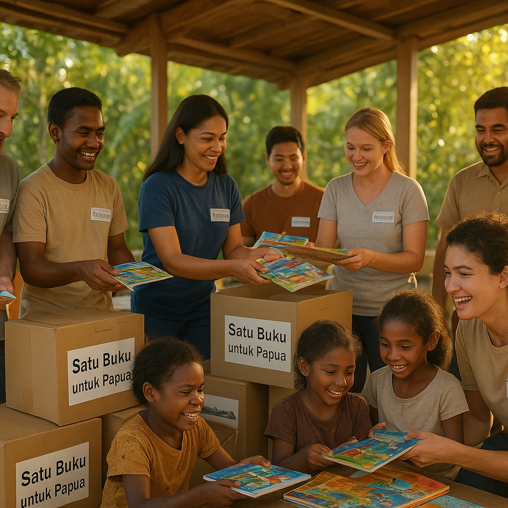 Gerakan ‘Satu Buku untuk Papua’ Buka Akses Literasi Anak