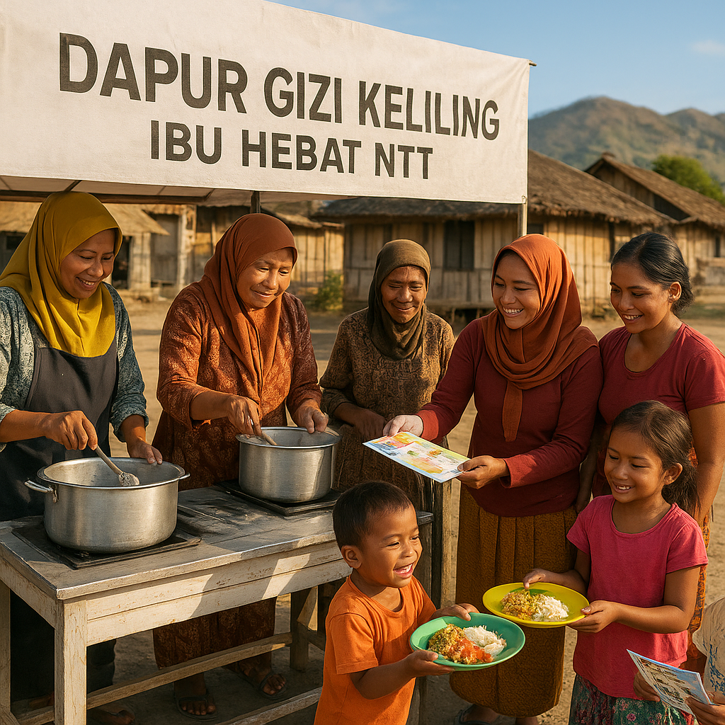 Cegah Stunting di NTT lewat Dapur Gizi Bersama Relawan