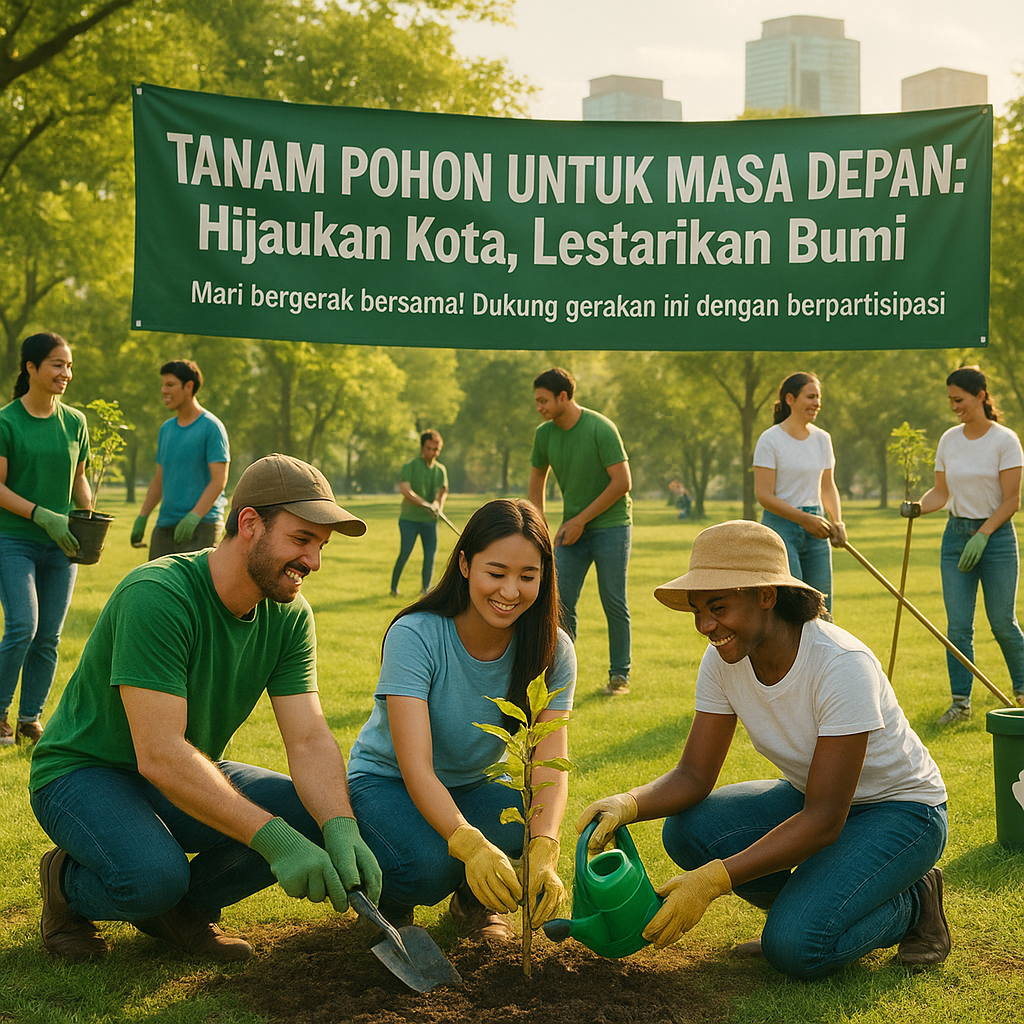 Tanam Pohon untuk Masa Depan: Hijaukan Kota, Lestarikan Bumi