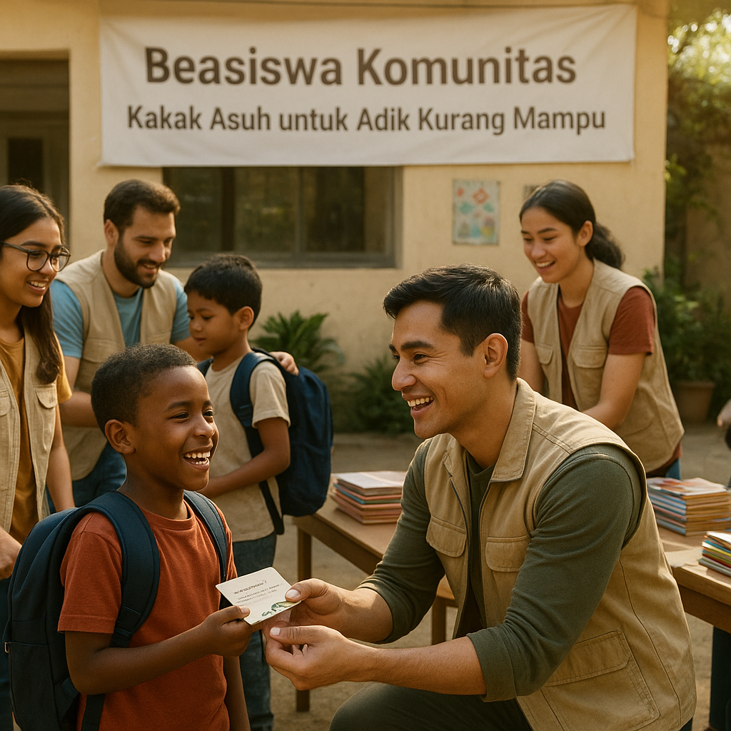 Beasiswa Komunitas: Kakak Asuh untuk Adik Kurang Mampu