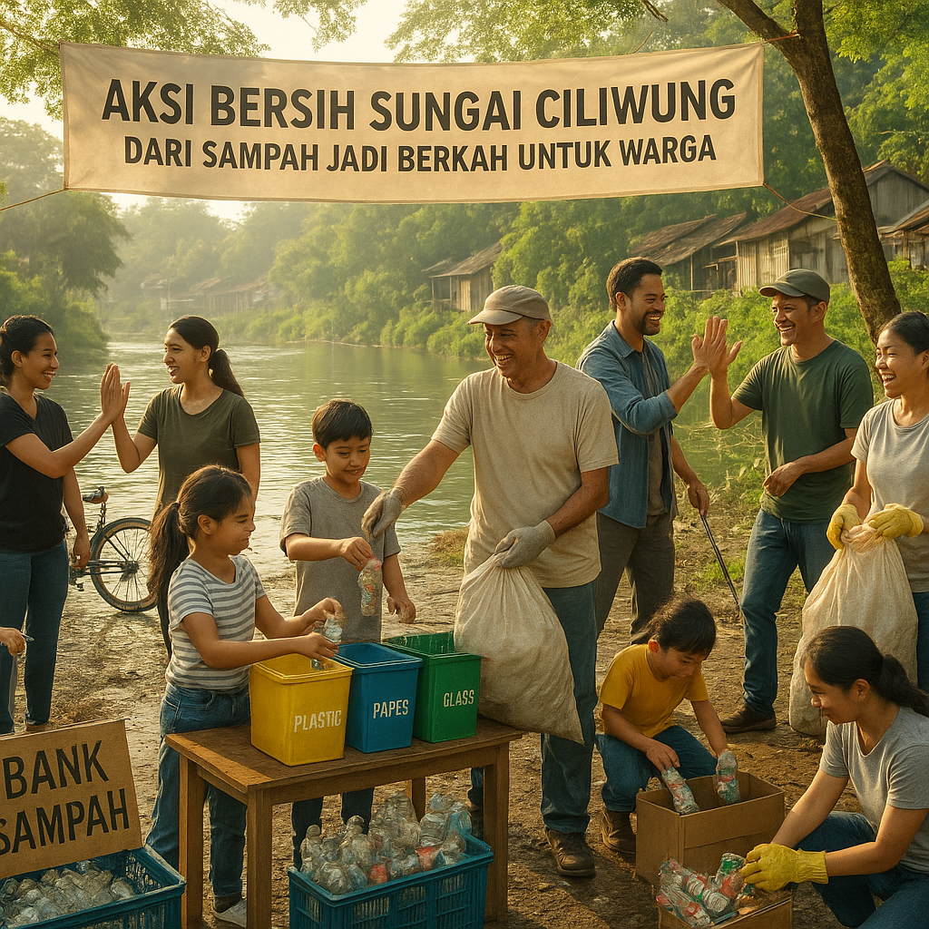 Aksi Bersih Sungai Ciliwung: Dari Sampah Jadi Berkah untuk Warga