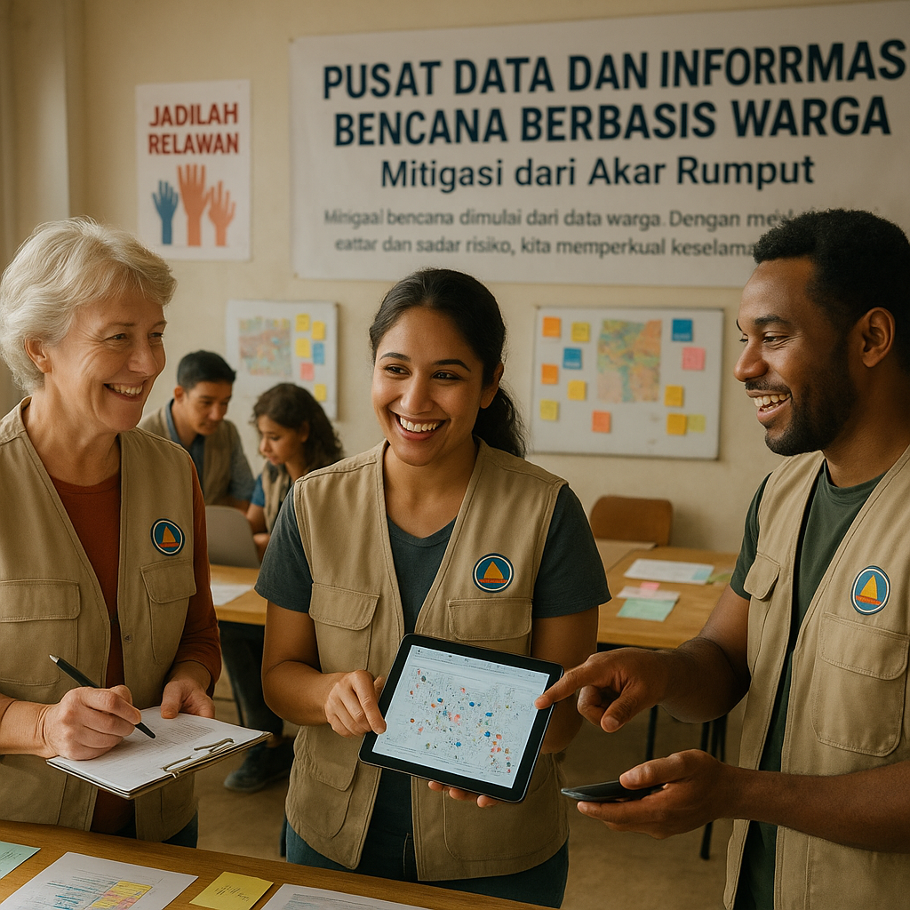 Pusat Data dan Informasi Bencana Berbasis Warga: Mitigasi dari Akar Rumput