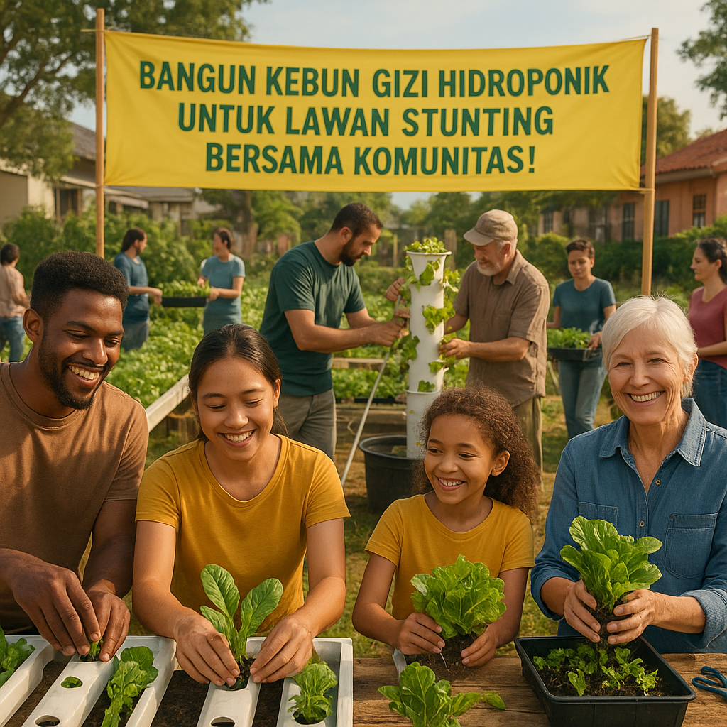 Bangun Kebun Gizi Hidroponik untuk Lawan Stunting Bersama Komunitas!