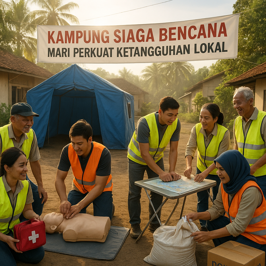 Kampung Siaga Bencana: Mari Perkuat Ketangguhan Lokal dengan Latihan Bersama!