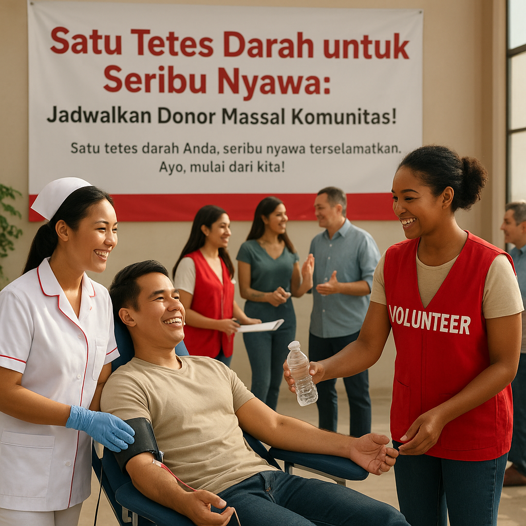 Satu Tetes Darah untuk Seribu Nyawa: Jadwalkan Donor Massal Komunitas!