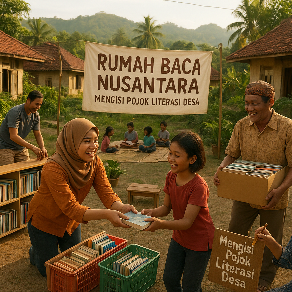 Rumah Baca Nusantara: Mengisi Pojok Literasi Desa