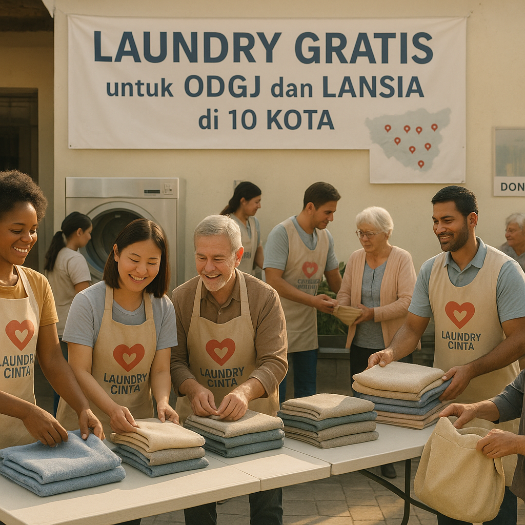 Laundry Gratis untuk ODGJ dan Lansia di 10 Kota