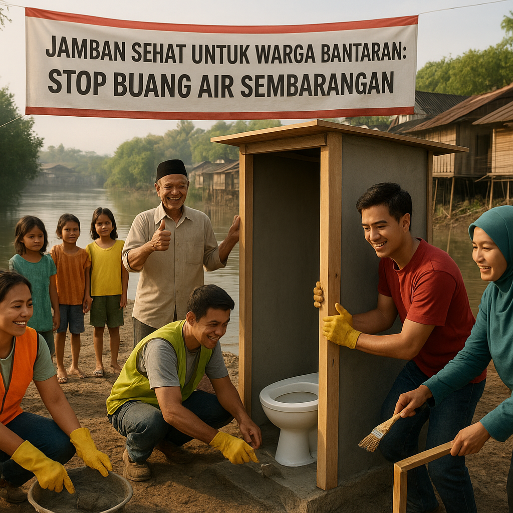 Jamban Sehat untuk Warga Bantaran: Stop Buang Air Sembarangan