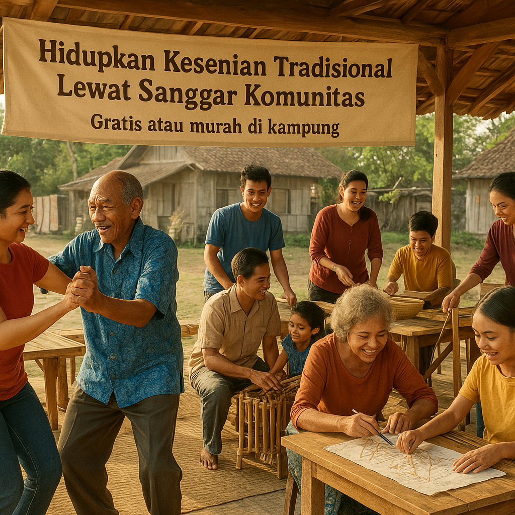 Hidupkan Kesenian Tradisional Lewat Sanggar Komunitas