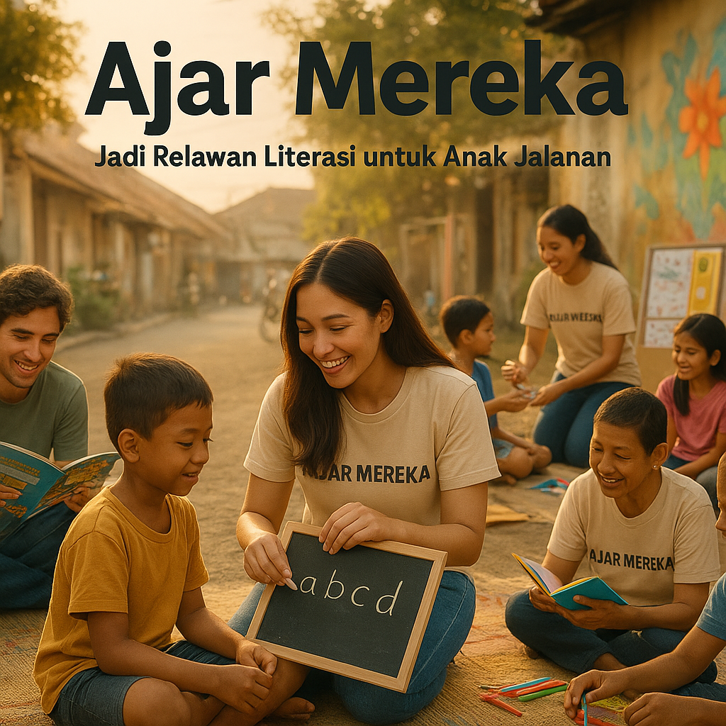 Ajar Mereka: Jadi Relawan Literasi untuk Anak Jalanan