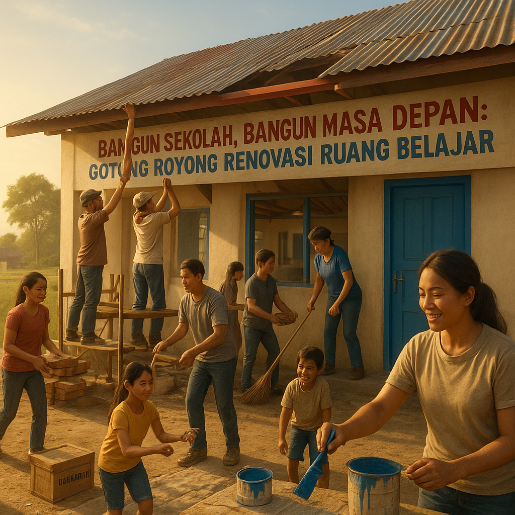Bangun Sekolah, Bangun Masa Depan: Gotong Royong Renovasi Ruang Belajar